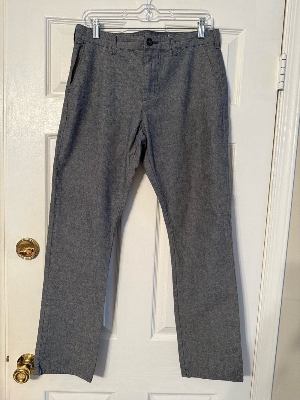 Men's Gray Dress Pants - Classic Straight Fit
